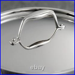 Signature Tri-Ply Clad Stainless Steel 12-Piece Cookware Set with Lids, Pots