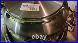 Silga Teknika 12 Casserole Covered Pot Pan With Stockpot Lid Italy 17028