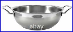 Silga Teknika 12 x 4 Casserole Covered Pot Pan With Stockpot Lid Italy 17028