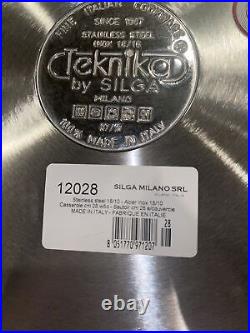 Silga Teknika Stainless Steel 28cm 10L (10.6 Qt) High Casserole Stockpot 12028