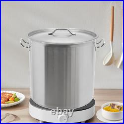 Stainless Steel 100QT Turkey Fryer Crawfish Boil Pot Seafood Boil Stock Pot