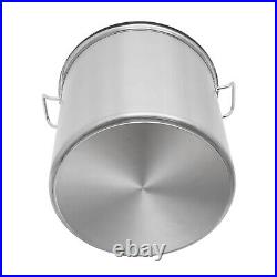 Stainless Steel 100QT Turkey Fryer Crawfish Boil Pot Seafood Boil Stock Pot