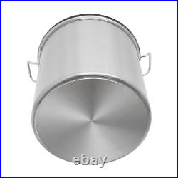 Stainless Steel 100QT Turkey Fryer Crawfish Boil Pot Seafood Boil Stock Pot