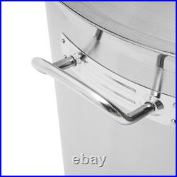 Stainless Steel 100QT Turkey Fryer Crawfish Boil Pot Seafood Boil Stock Pot