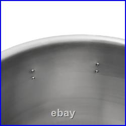 Stainless Steel 100QT Turkey Fryer Crawfish Boil Pot Seafood Boil Stock Pot