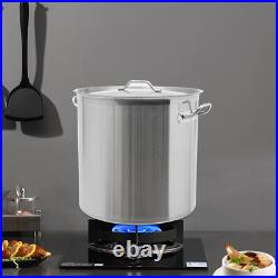 Stainless Steel 100QT Turkey Fryer Crawfish Boil Pot Seafood Boil Stock Pot