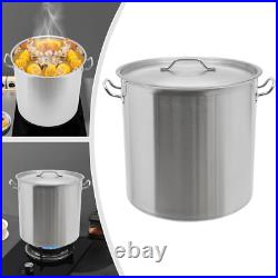 Stainless Steel 100QT Turkey Fryer Crawfish Boil Pot Seafood Boil Stock Pot