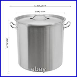 Stainless Steel 100QT Turkey Fryer Crawfish Boil Pot Seafood Boil Stock Pot