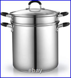 Stainless Steel 12 Qt Pasta Pot with Strainer Insert