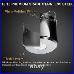 Stainless Steel 12 Quart Pasta Pot Set with Strainer Insert & Lid 4 Pieces