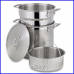 Stainless Steel 12 Quart Stockpot Multi-Cooker Stock Pot Multi Cooker Cookware