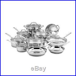 Stainless Steel 17-piece Cookware Accsset Chefs Classic