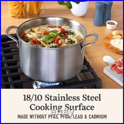 Stainless Steel 6-Qt Stock Pot with Lid