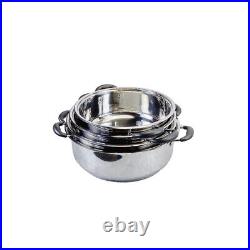 Stainless Steel 8QT/10QT/12QT/14QT Stock Pot, Boiling Pot, Soup Pot with Lid