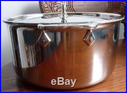 Stainless Steel ALL CLAD Large 8 QT Stock Pot 11.25 x 5.25 Used