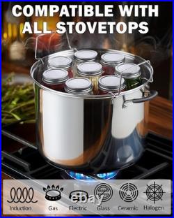 Stainless Steel Canning Pot 20 Quart, Jar Rack Included Stainless Steel Canning Pot 20 Quart, Jar Rack Included