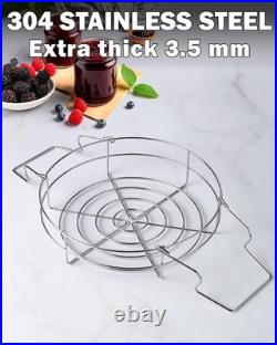 Stainless Steel Canning Pot 20 Quart, Jar Rack Included