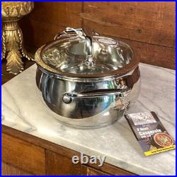 Stainless Steel Cookware David Burke Splendor 7, 4 & 2qt Pot Set with Glass Lids