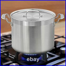 Stainless Steel Cookware Stockpot 14 Quart Heavy Duty Induction Pot Soup Po