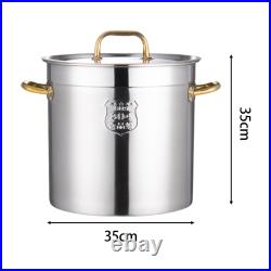 Stainless Steel Cookware Stockpot Stock Pot for Hotel Household Buffet