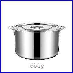 Stainless Steel Cookware Stockpot Thick Heavy Duty Stock Pot Large Capacity Soup