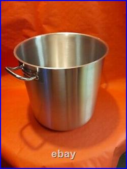 Stainless Steel Deep Stock Pot Stew Soup Cooking Boiling Pot 36 Litres