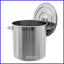 Stainless Steel Fryer Stock-Pot Soup Cooking Steaming with Draining Bucket+Lid NEW