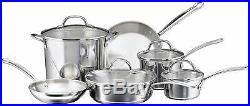 Stainless Steel Induction Cookware 10PC Set Pots Lids Fry Pans Oven Safe Kitchen
