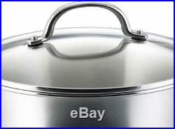 Stainless Steel Induction Cookware 10PC Set Pots Lids Fry Pans Oven Safe Kitchen