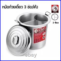 Stainless Steel Large Noodle Pot Soup Stockpot Zebra Chef 40 cm Noodle Cooker fo