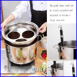 Stainless Steel Pasta Cooker Set with Strainer & Lid Perfect for Boiling