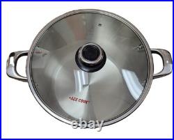Stainless Steel Pot with lid by Ace Cook (20 or 30 Qua\t)