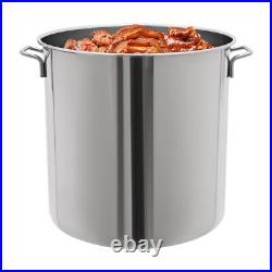 Stainless Steel Seafood Boil Pot with Basket Shrimp Boil Stock Pot with Strainer