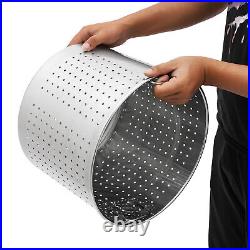 Stainless Steel Seafood Boil Pot with Basket Shrimp Boil Stock Pot with Strainer Stainless Steel Seafood Boil Pot with Basket Shrimp Boil Stock Pot with Strainer