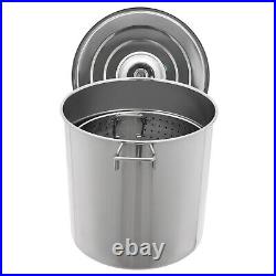 Stainless Steel Seafood Boil Pot with Basket Shrimp Boil Stock Pot with Strainer Stainless Steel Seafood Boil Pot with Basket Shrimp Boil Stock Pot with Strainer