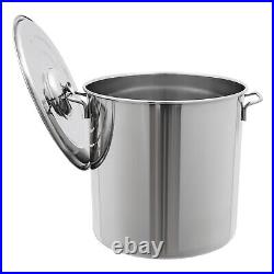 Stainless Steel Seafood Boil Pot with Basket Shrimp Boil Stock Pot with Strainer