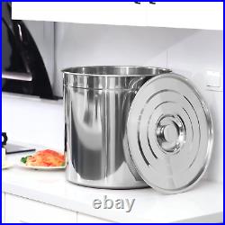 Stainless Steel Seafood Boil Pot with Basket, Stock Pot with Strainer Turkey Fry