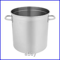 Stainless Steel Soup Cooking Steaming Fryer Stock-Pot with Draining Bucket+Lid