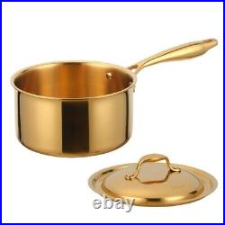 Stainless Steel Soup & Milk Pot Cooking Pan Melting Pot Thick Cookware New SD443
