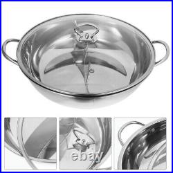 Stainless Steel Stock Pot Divided Hot Cooker with Divider Pots