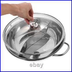 Stainless Steel Stock Pot Divided Hot Cooker with Divider Pots