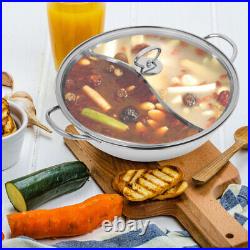 Stainless Steel Stock Pot Divided Hot Cooker with Divider Pots