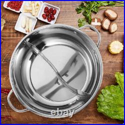 Stainless Steel Stock Pot Divided Hot Cooker with Divider Pots