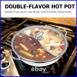 Stainless Steel Stock Pot Divided Hot Cooker with Divider Pots