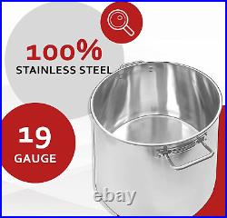 Stainless Steel Stock Pot Kettle, 100-Quart