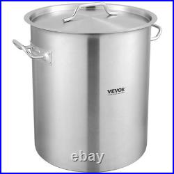 Stainless Steel Stockpot, 42 Quart Large Cooking Pots, Cookware Sauce Pot with B