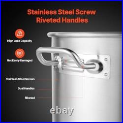 Stainless Steel Stockpot, 84 Quart Large Cooking Pots, Cookware Sauce Pot with Stainless Steel Stockpot, 84 Quart Large Cooking Pots, Cookware Sauce Pot with