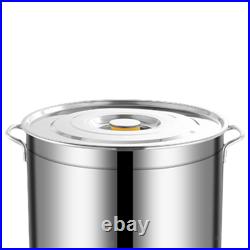 Stainless Steel Stockpot Easy to Clean Big Cookware for Canteens Household