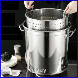 Stainless Steel Stockpot Heavy Duty Induction Pot for Canteens Household