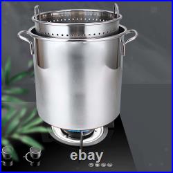 Stainless Steel Stockpot Heavy Duty Induction Pot for Canteens Household